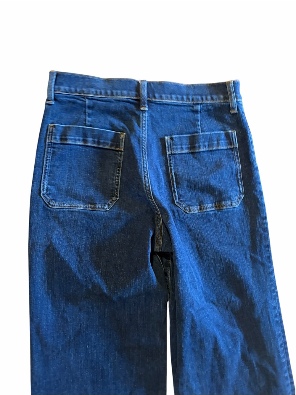 J. Crew Women Full length Slim Wide-Leg high rise Jeans w/ Patch Pockets Size 29 - Picture 8 of 12